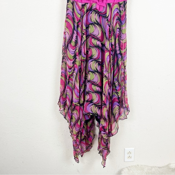 Betsey Johnson Vintage Silk Fairy Y2K Dress Size Large - Picture 2 of 5